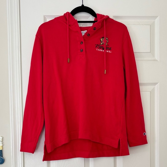 Champion Tops - Champion University of Maryland UMD Hoodie with Terrapin Design and Logo